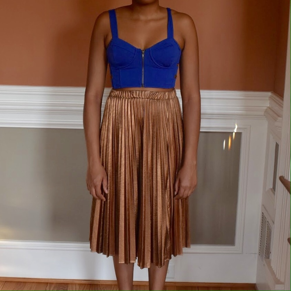 Nasty Gal Blue Bralette Crop Top