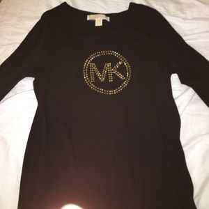 Black Michael Kors gold shirt