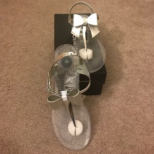 BCBG jelly thing sandal
