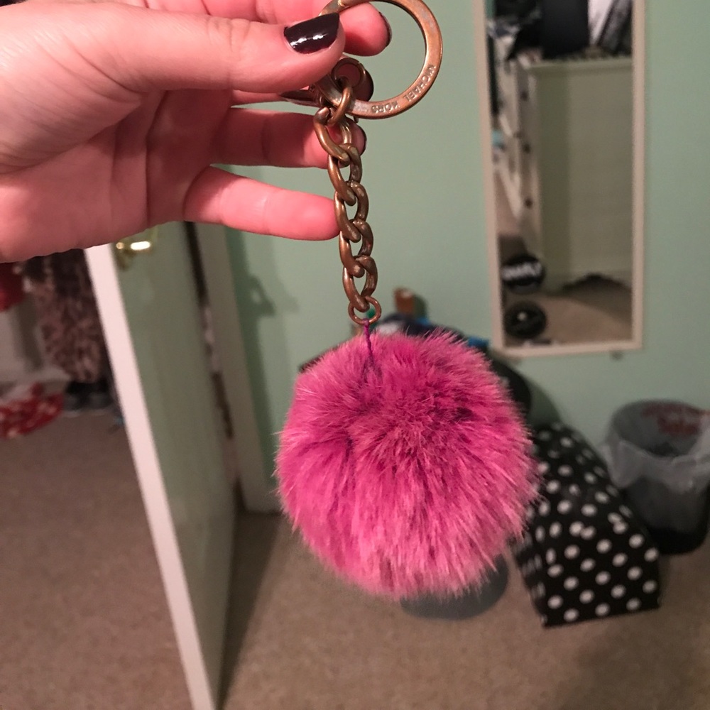 Michael Kors Pom Pom keychain
