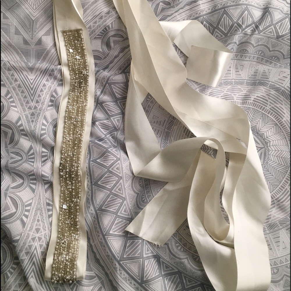 SOLD- David's Bridal Beaded Sash - Never Used!