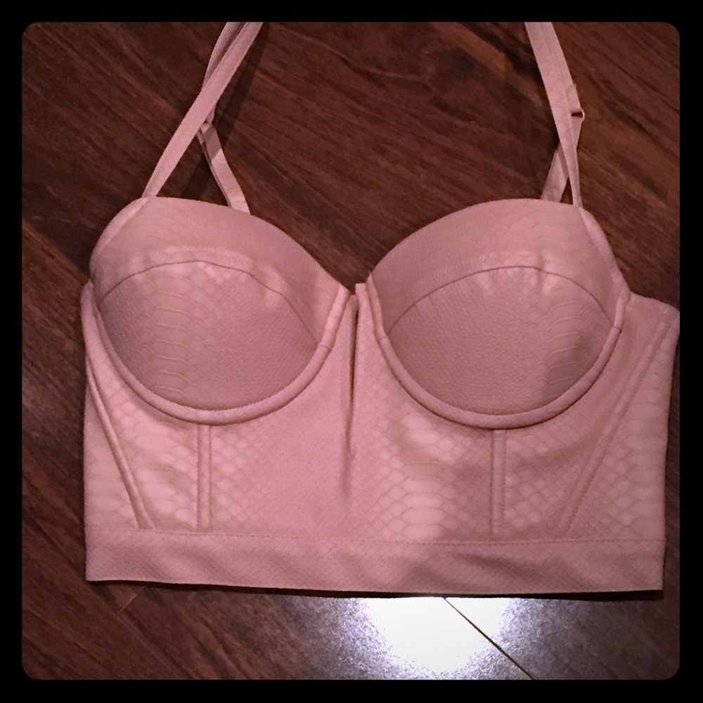 Charlotte Russe Snake Print Bustier