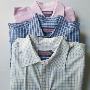 Lot 3 men's large Vineyard Vines button-downs