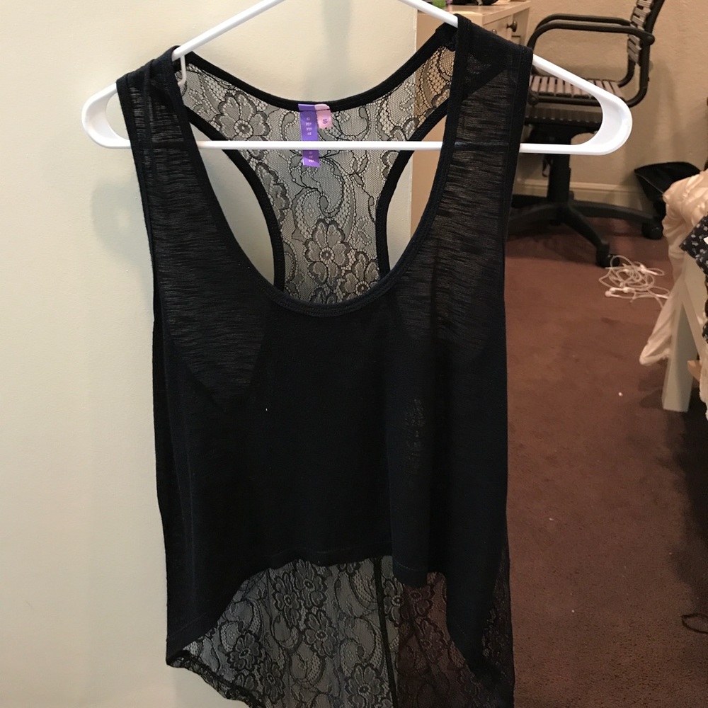 Lace back LF tank