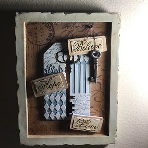 Hard ceramic engraved frame.