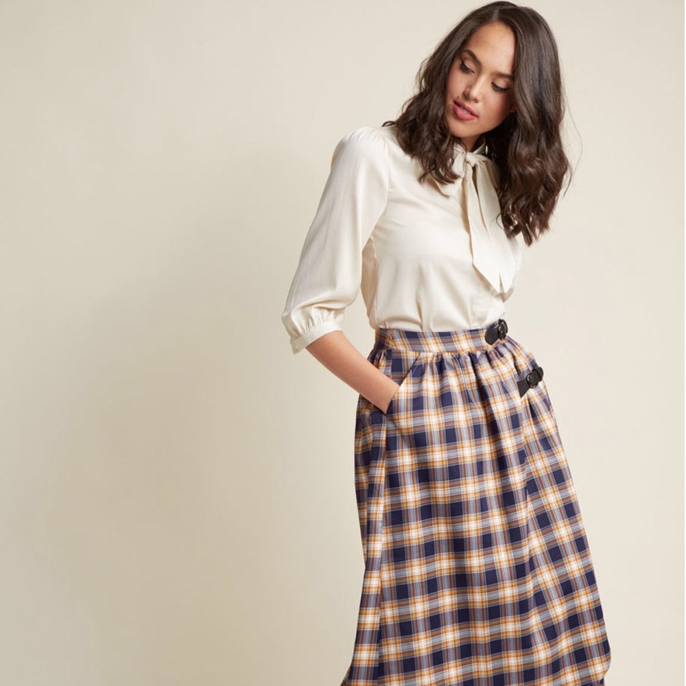 Modcloth Vanilla Milk Button-Up Top in Ivory