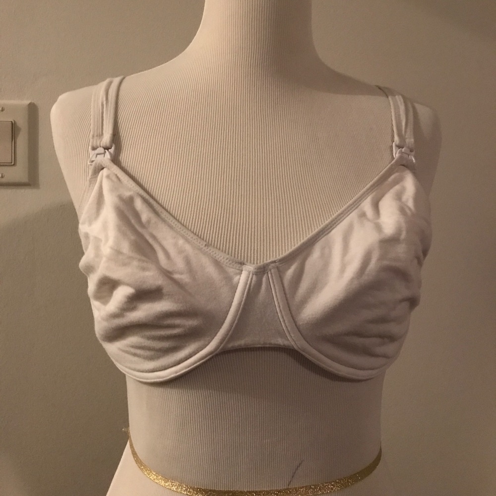 Motherhood maternity nursing bra- white 38F