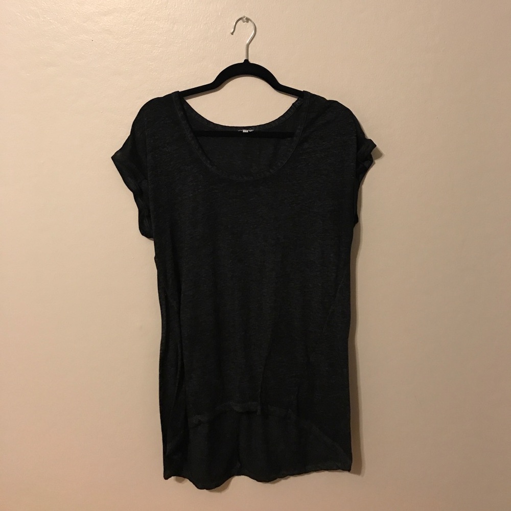 Black High-Low Shirt