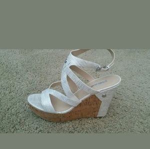 Guess wedges  9.5 white