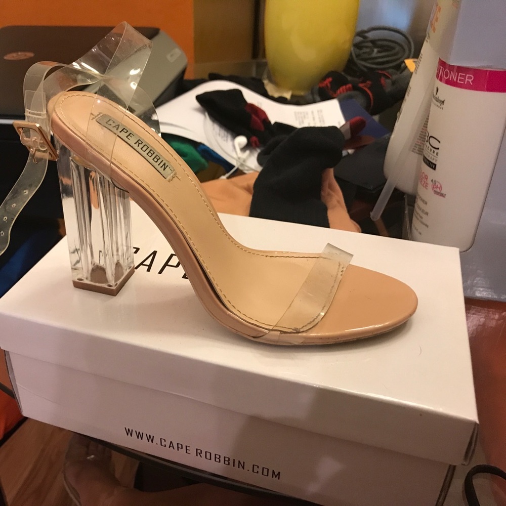Clear heels
