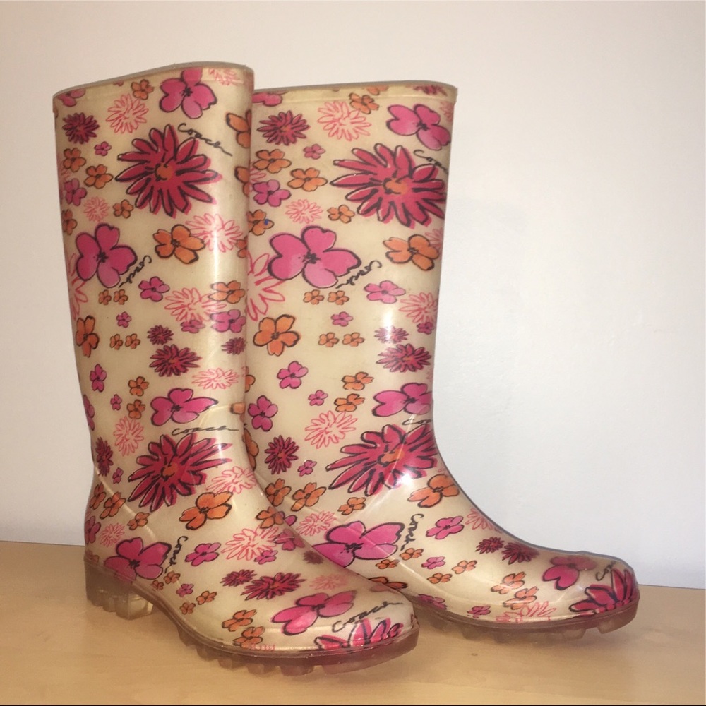 Coach Rubber Rainboots - SOLD