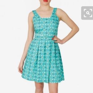 ☀️ModCloth Sun Up Fun Up Dress Trollied Dolly sz L