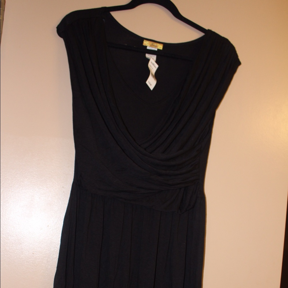 Georgiou Black Faux Wrap Dress