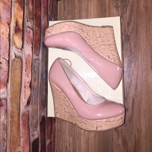 Glaze Rose Patent leather wedges