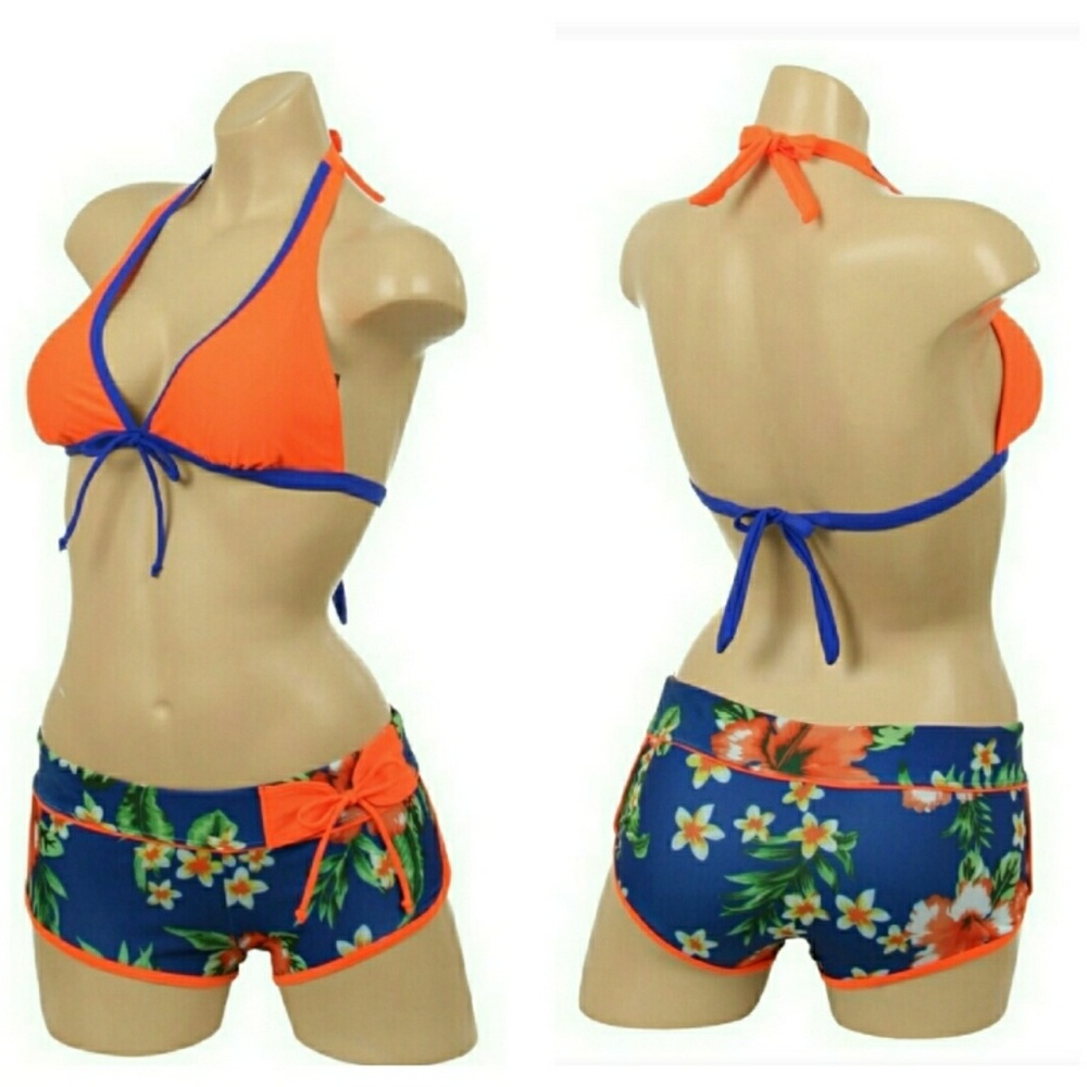 Bikini • Orange/Blue Floral   💫 - Picture 8 of 8