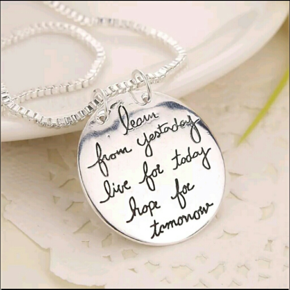 Inspirational chain and pendant