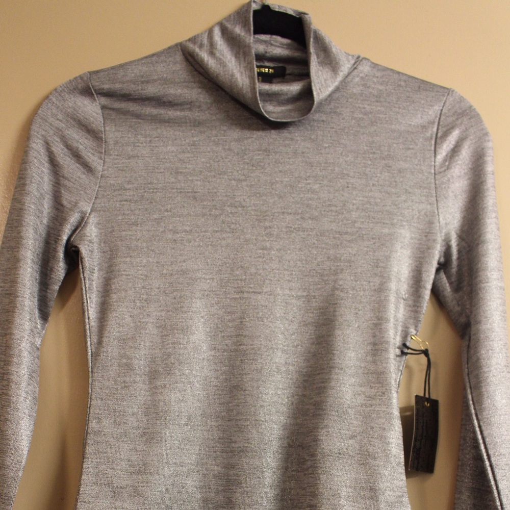 Silver Forever 21 Bodysuit