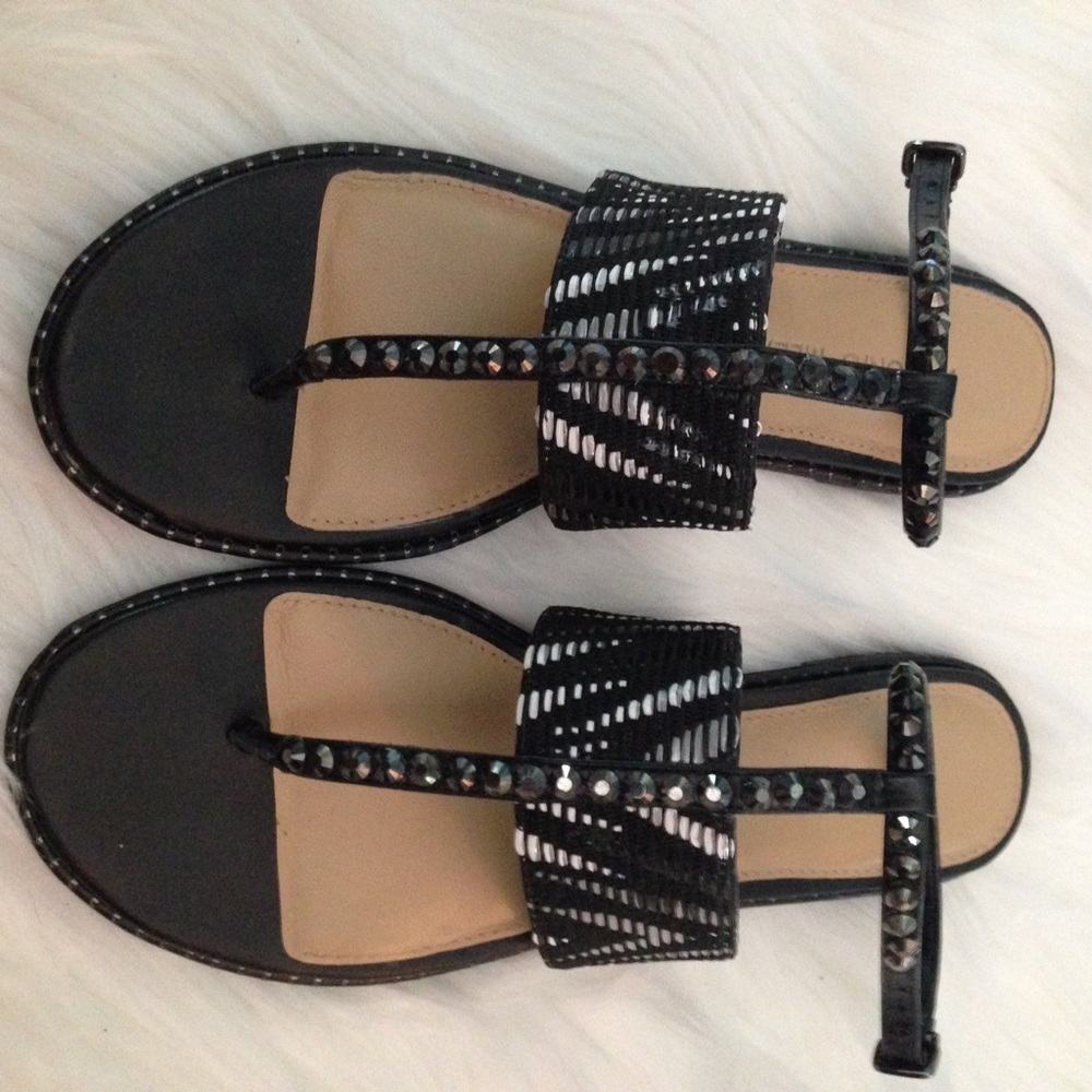 Antonio Melani Black/Galaxy Sandals