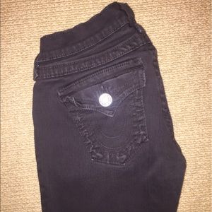 Brown True Religion Skinny Jeans
