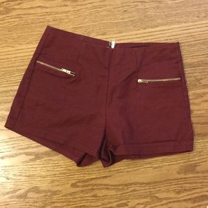 Maroon shorts