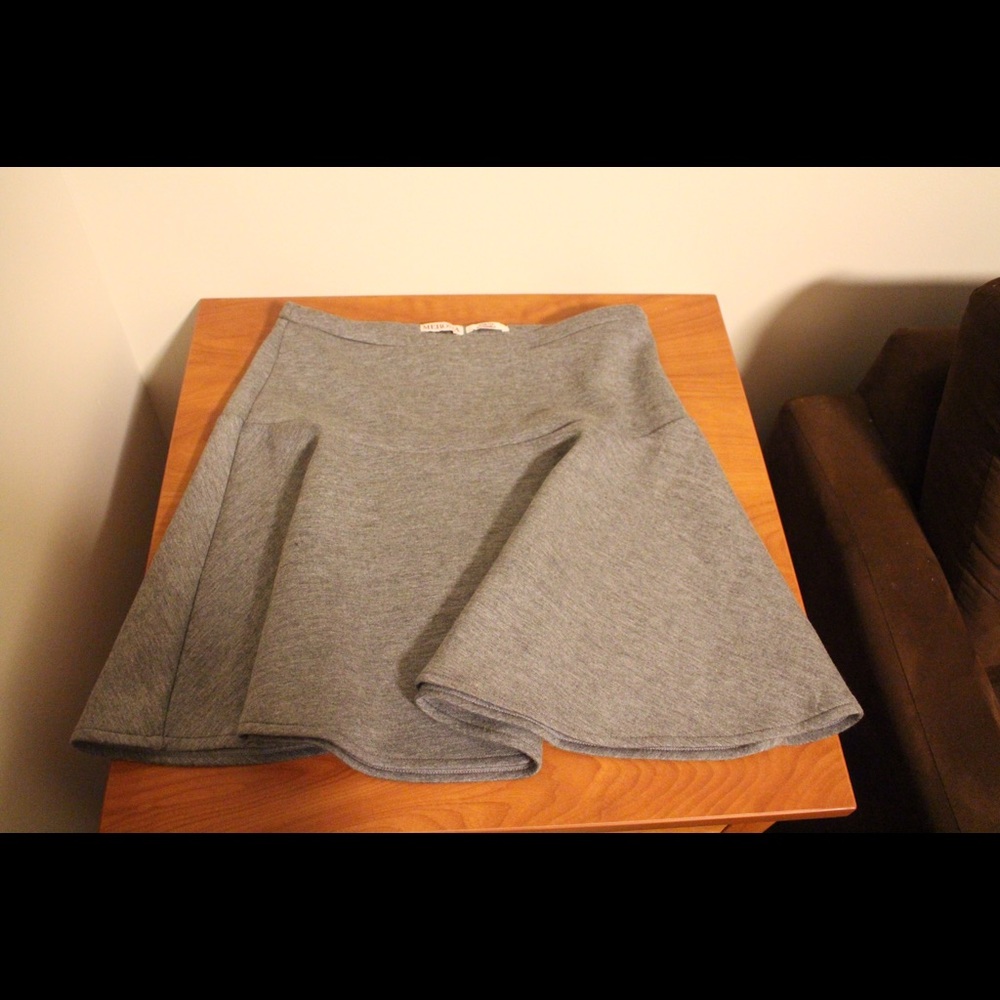 Grey Skater Skirt