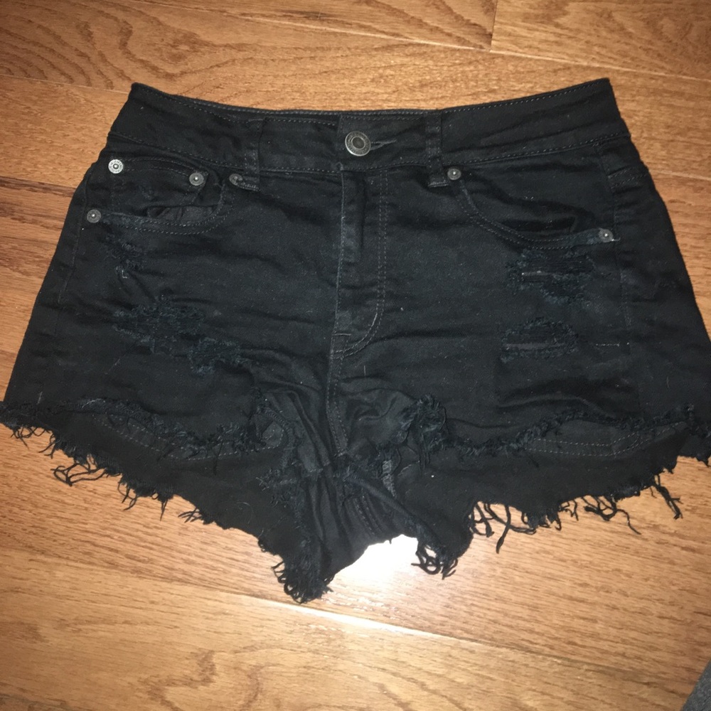 Black American Eagle high waisted shorts