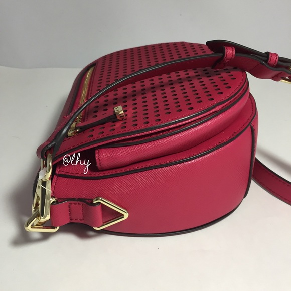 REBECCA MINKOFF ASTOR PERFORATED SADDLE BAG - Picture 4 of 8