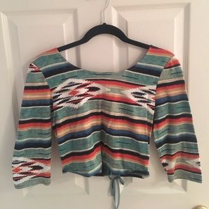 Crop Multi-colored Top