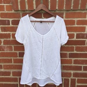 BANANA REPUBLIC: women's M white tee