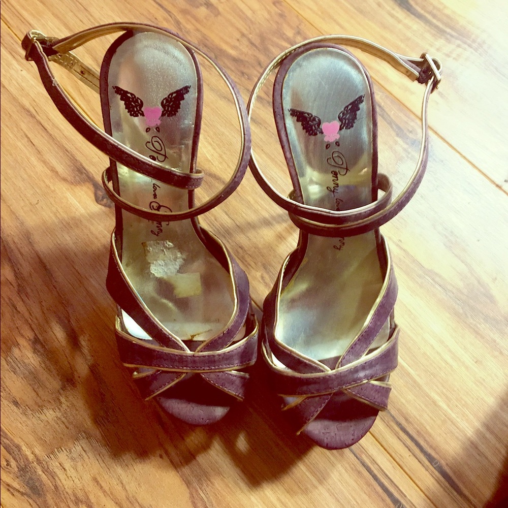 Penny loves Kenny Purple stilettos