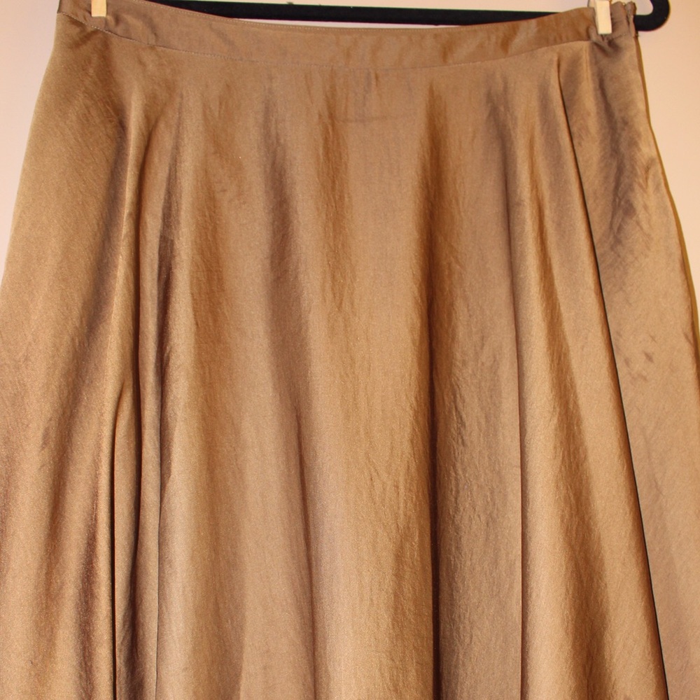 Gold Ralph Lauren A Line Skirt