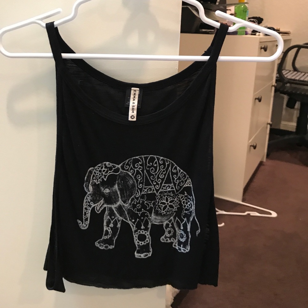 Elephant cropped Tank