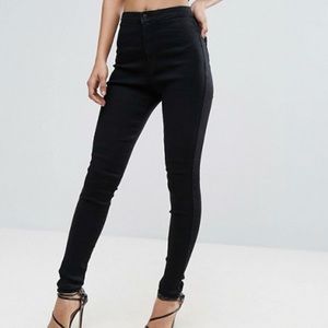 Brand new Missguided high rise black skinny jeans