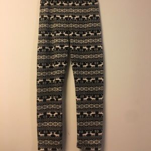 Fleece Pattern jogger/sweatpants