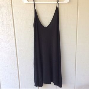 DEEP V TANK FLOWY DRESS