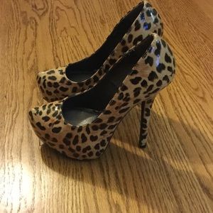 Cheetah high heels