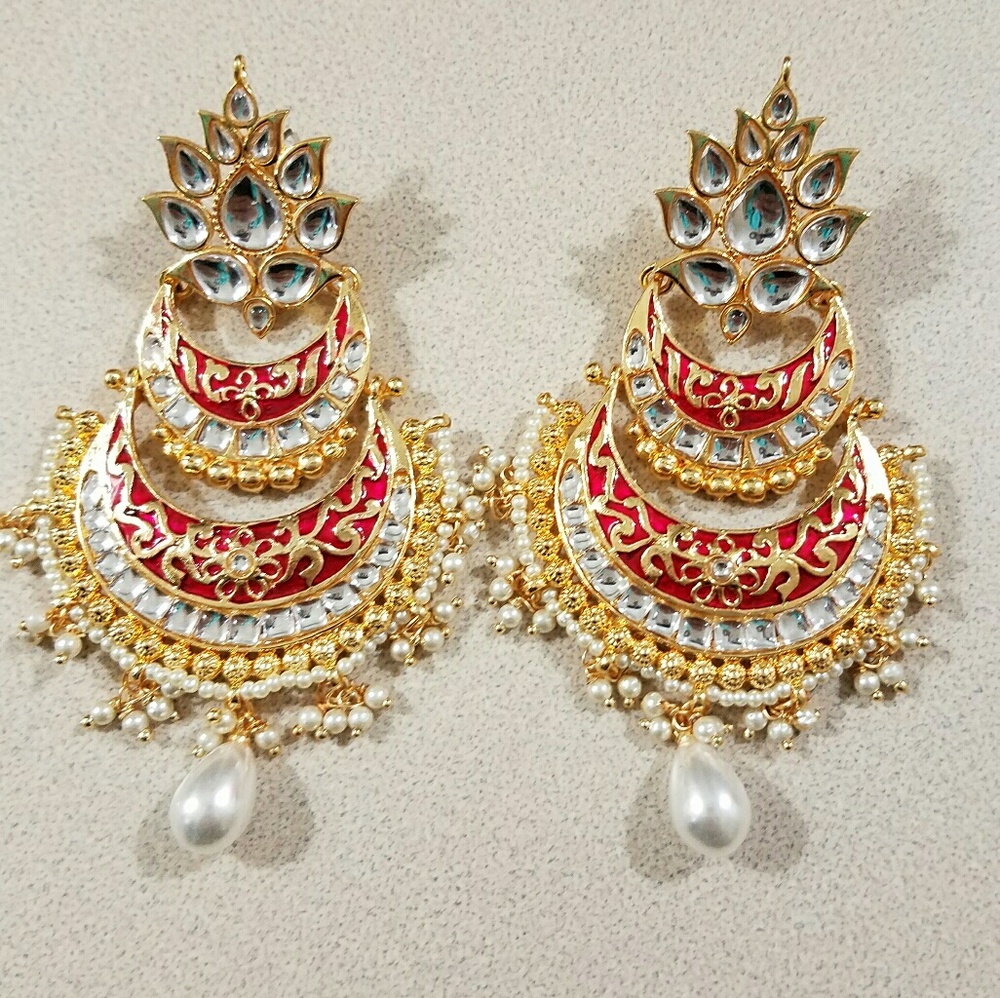 Trendy Red Earring