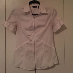 White Short-Sleeved Blouse