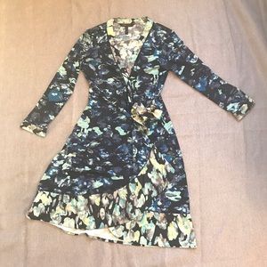 {BCBG} Floral wrap dress