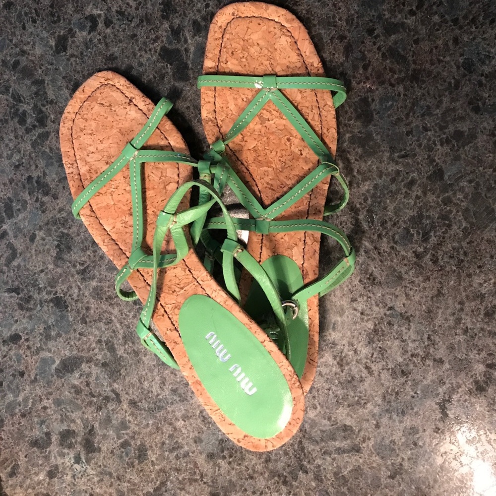 Lime green Sandles