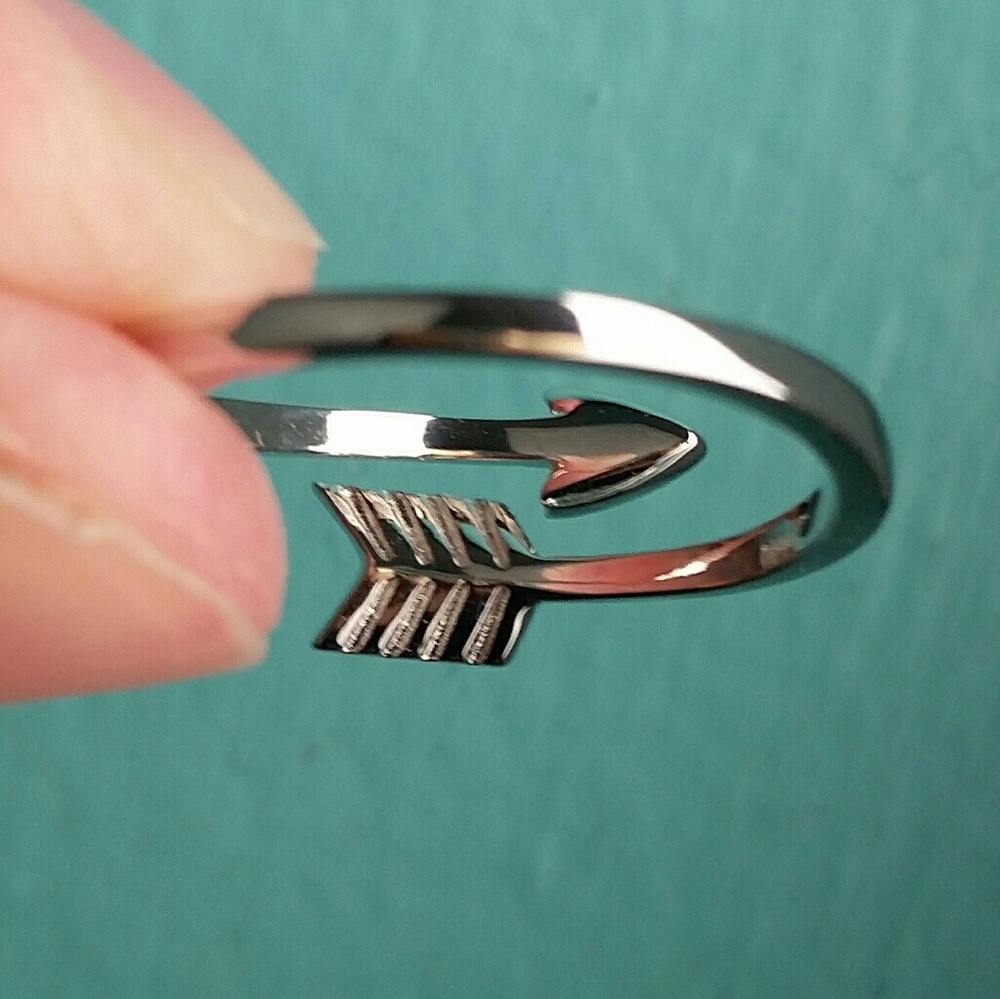 Sterling Silver Arrow Wrap Ring - Picture 3 of 7