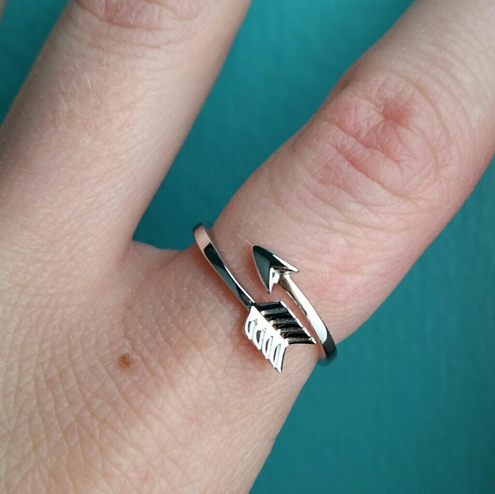 Sterling Silver Arrow Wrap Ring - Picture 5 of 7