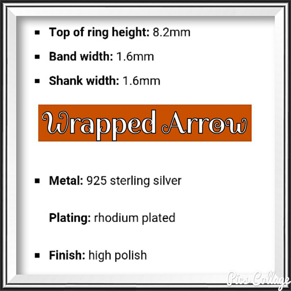 Sterling Silver Arrow Wrap Ring - Picture 6 of 7