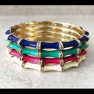 PRICE DROP Stella and Dot Enamel and Gold Bangles
