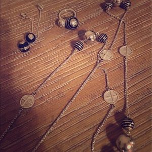 Emporio Armani necklace, ring and earring set