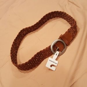 NEW Aeropostale Leather Braided Belt