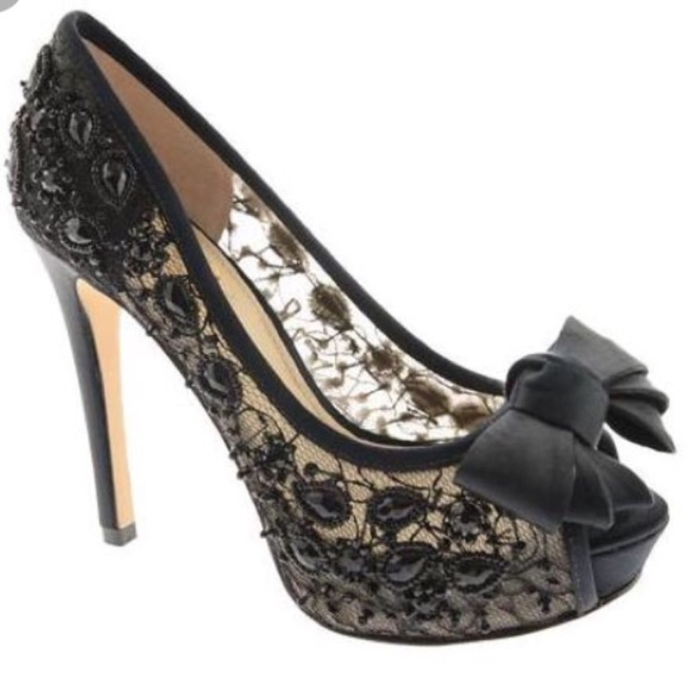 Joan & David Cutie Peep Toe Sexy Evening Beaded 10