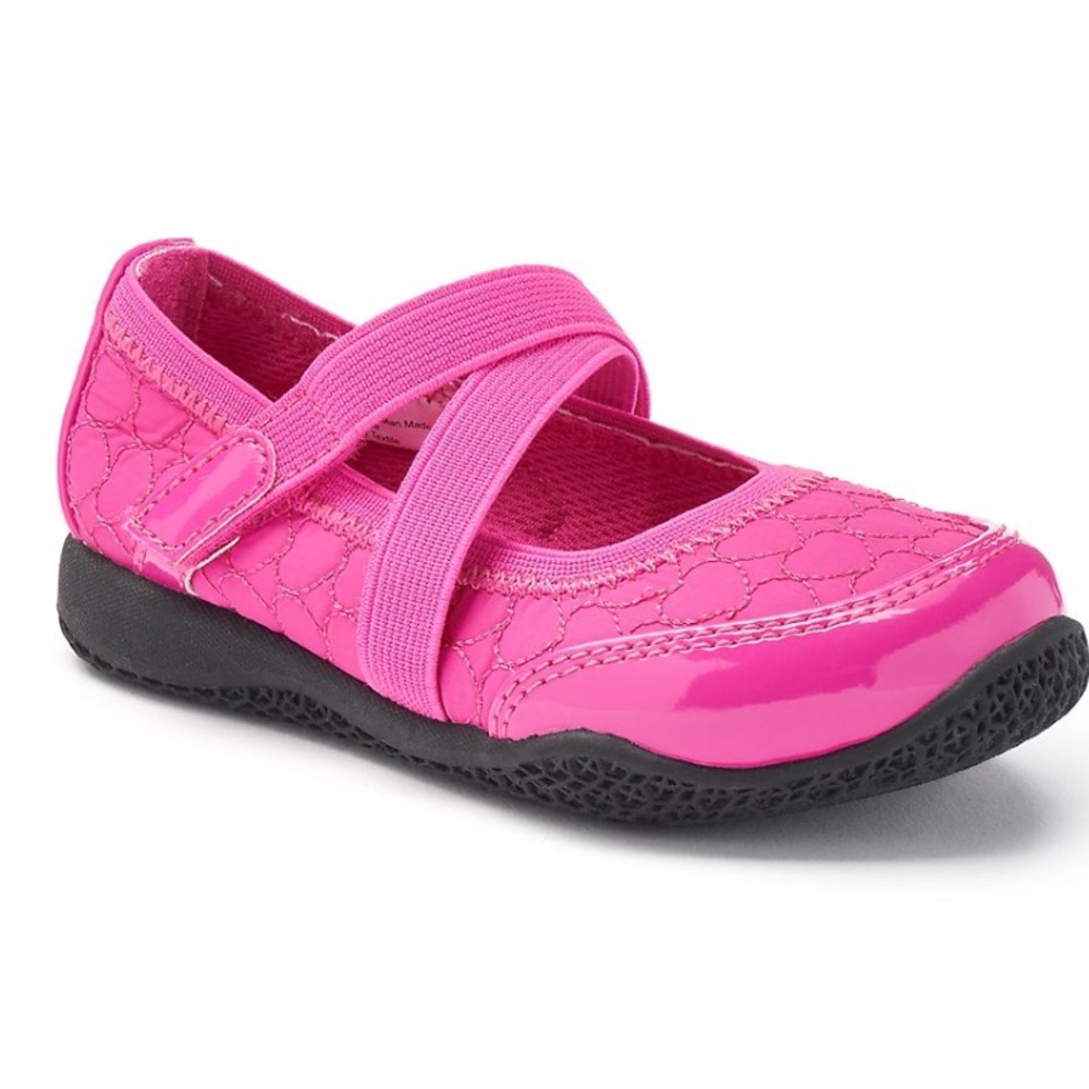 ☄️Hot Sale☄️Girls Quilted Heart Mary Jane Shoes