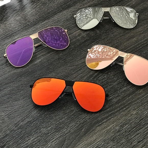 MIRROR LENS AVIATOR SUNGLASSES - Picture 3 of 4