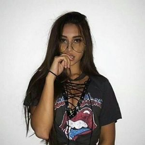 Rolling Stones Lace up T-shirt